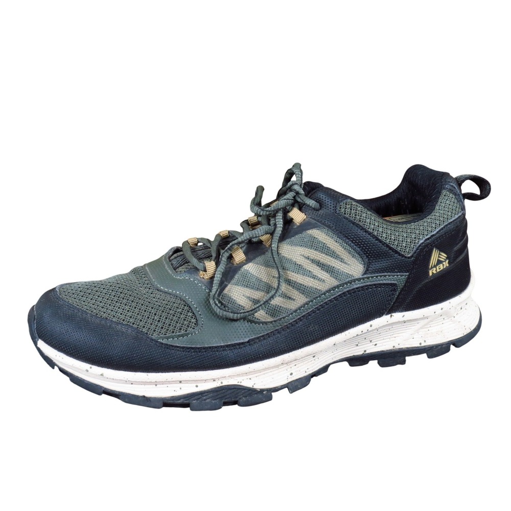 RBX Tundra Mens Trail Running Shoes Size 10 Outdoor Performance Green Black